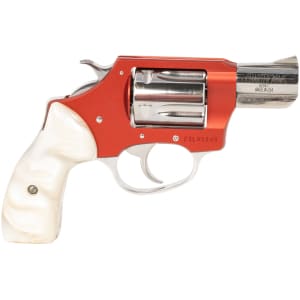 Charter Arms Chic Lady .38 Special 2in revolver red anodized frame white Pearlite grips