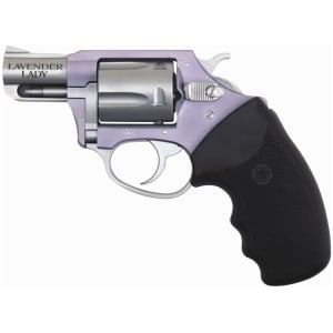 Charter Arms Lavender Lady .38 Special 2-inch revolver with lavender frame and stainless barrel