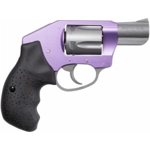 Charter Arms Lavender Lady .38 Special 2 inch 5-shot compact revolver in lavender and silver