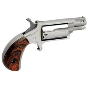 North American Arms 22MSCP ported mini-revolver stainless with rosewood bird's-head grips 5-shot