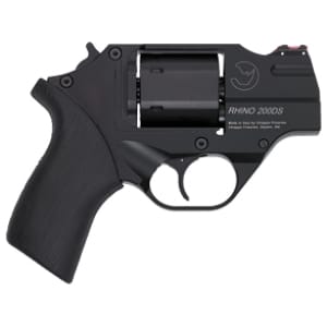 Chiappa Rhino 200DS .357 Magnum 2-inch revolver with black finish and rubber grip