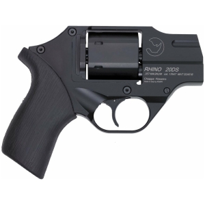 Chiappa Rhino 200D .357 Magnum 2-inch revolver with black finish and rubber grips