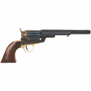 Cimarron 1851 Richards-Mason 7.5-inch .38 Special engraved revolver, blued finish