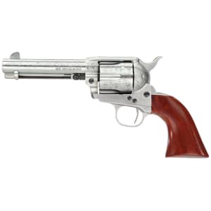 Taylors & Company 1873 Cattleman .357 Magnum 4.75 in floral engraved revolver with walnut grip