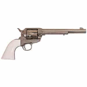 Cimarron Frontier PP415LNI .45 Colt 7.5 inch engraved nickel revolver