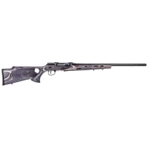 Savage A17 Target Thumbhole rifle .17 WSM 22 inch heavy fluted barrel grey laminate stock