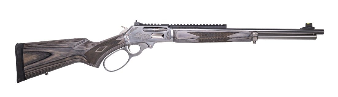 Marlin Whitetail 30-30 Winchester 19-inch stainless lever-action rifle with gray laminate stock