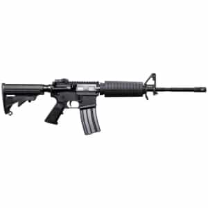 Bushmaster M4 Patrolman's Flat Top Rifle 5.56 NATO 10rd Magazine 16" Barrel Black CA Compliant