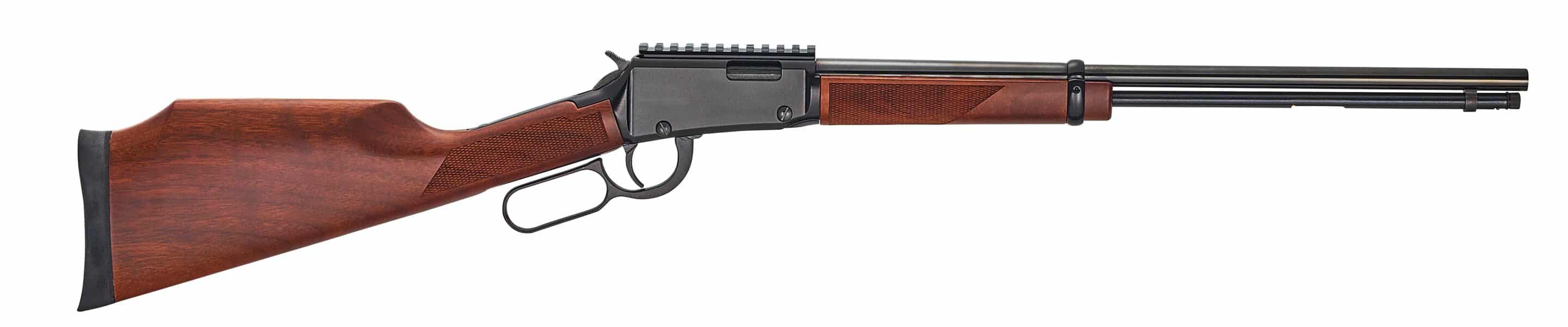 Henry Magnum Express .22 WMR lever-action rifle 19.25 in blued finish with walnut Monte Carlo stock