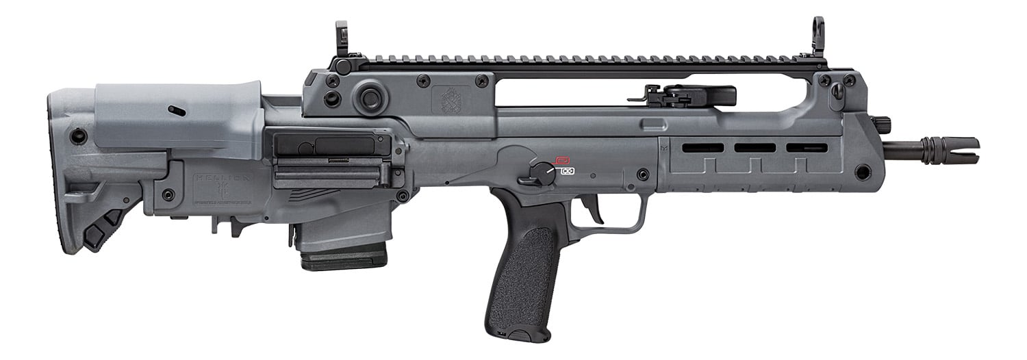 Springfield Armory Hellion 5.56 16in gray bullpup rifle side view