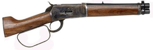 Chiappa 1892 Mares Leg .44 Rem Mag 9in pistol with color case-hardened receiver and walnut stock