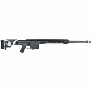 Barrett MRAD .338 Norma Magnum folding stock rifle, 26-inch fluted barrel, black finish