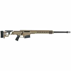 Barrett MRAD folding stock rifle .338 Norma Magnum 26" fluted barrel FDE finish
