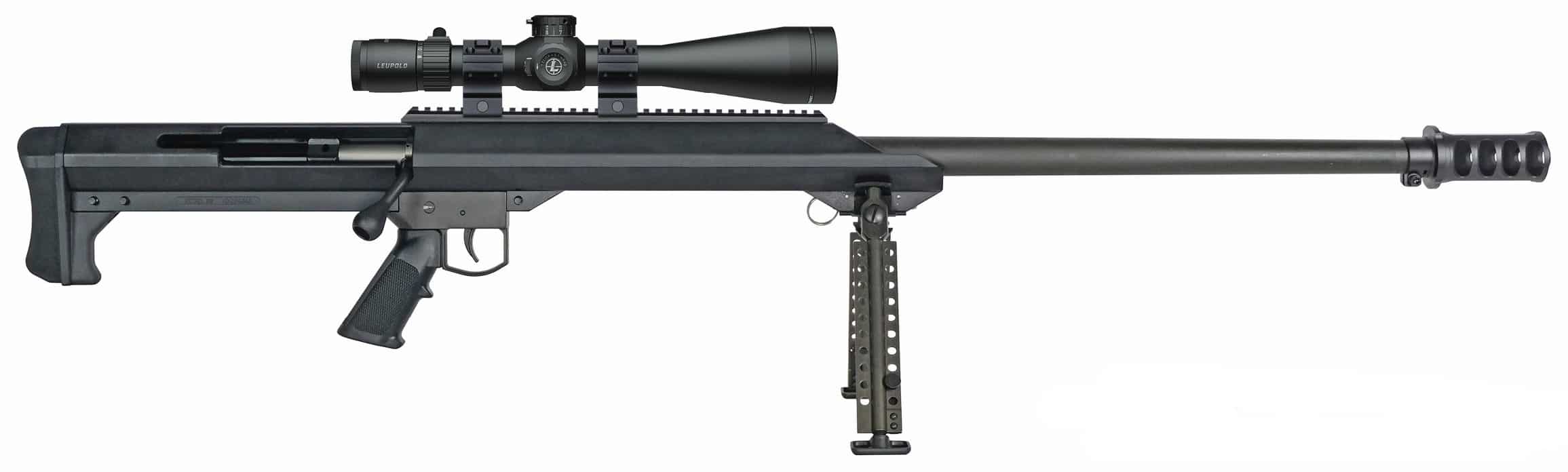 Barrett M99 .50 BMG single-shot rifle with Leupold Mark 4HD scope, 29-inch barrel