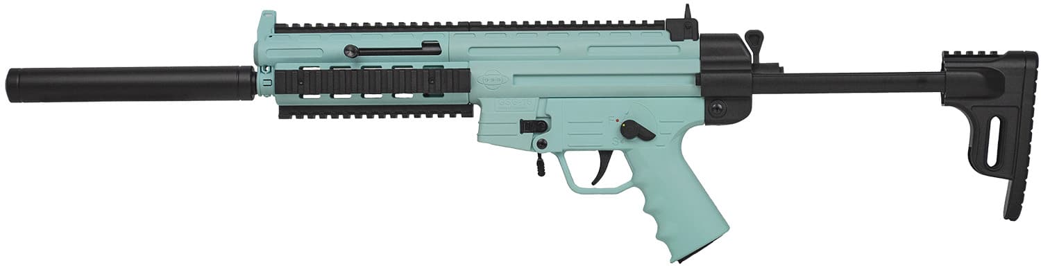 ATI GSG-16 16.25 in .22 LR semi-auto rifle mint green side profile