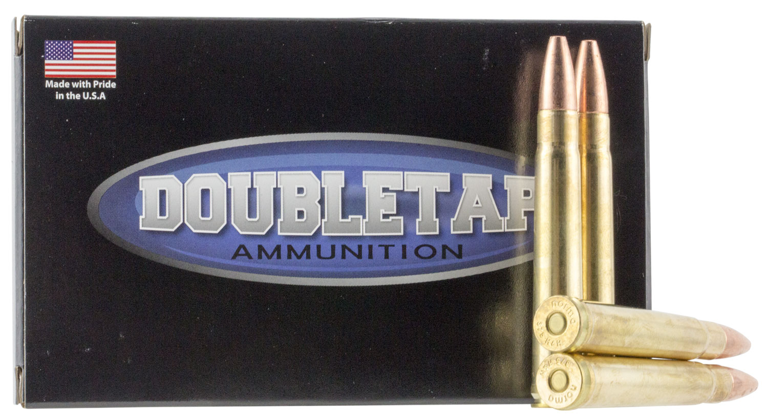 Box of DoubleTap DT Safari .375 H&H Magnum 235 gr lead-free rifle ammunition - 20 rounds