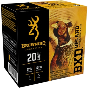 Browning BXD Upland 20 Gauge 2.75 inch 1 oz 5 Shot 25 count box