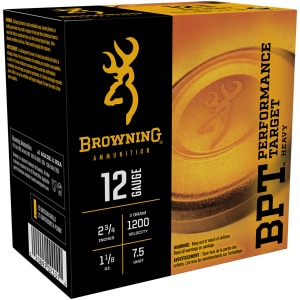 Browning BPT Performance Target Heavy 12 Gauge 2.75 inch 1-1/8 oz 7.5 shot box