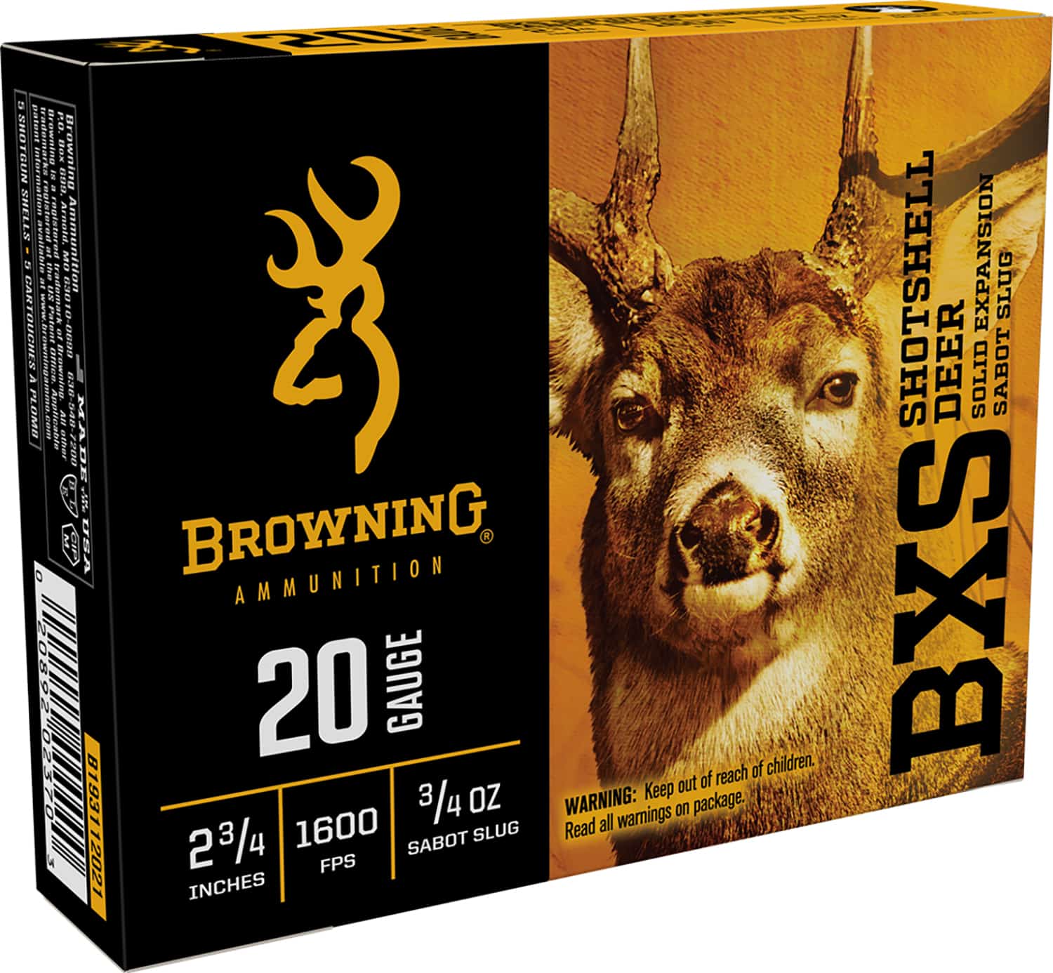 browning 20 Gauge SLUG – 5rd