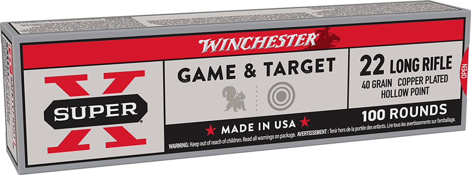 Winchester .22 LR 40gr Brass – 100rd