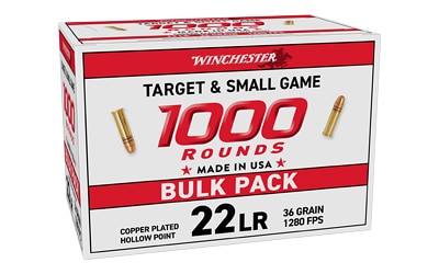 Winchester .22 LR 36gr HP – 1000rd
