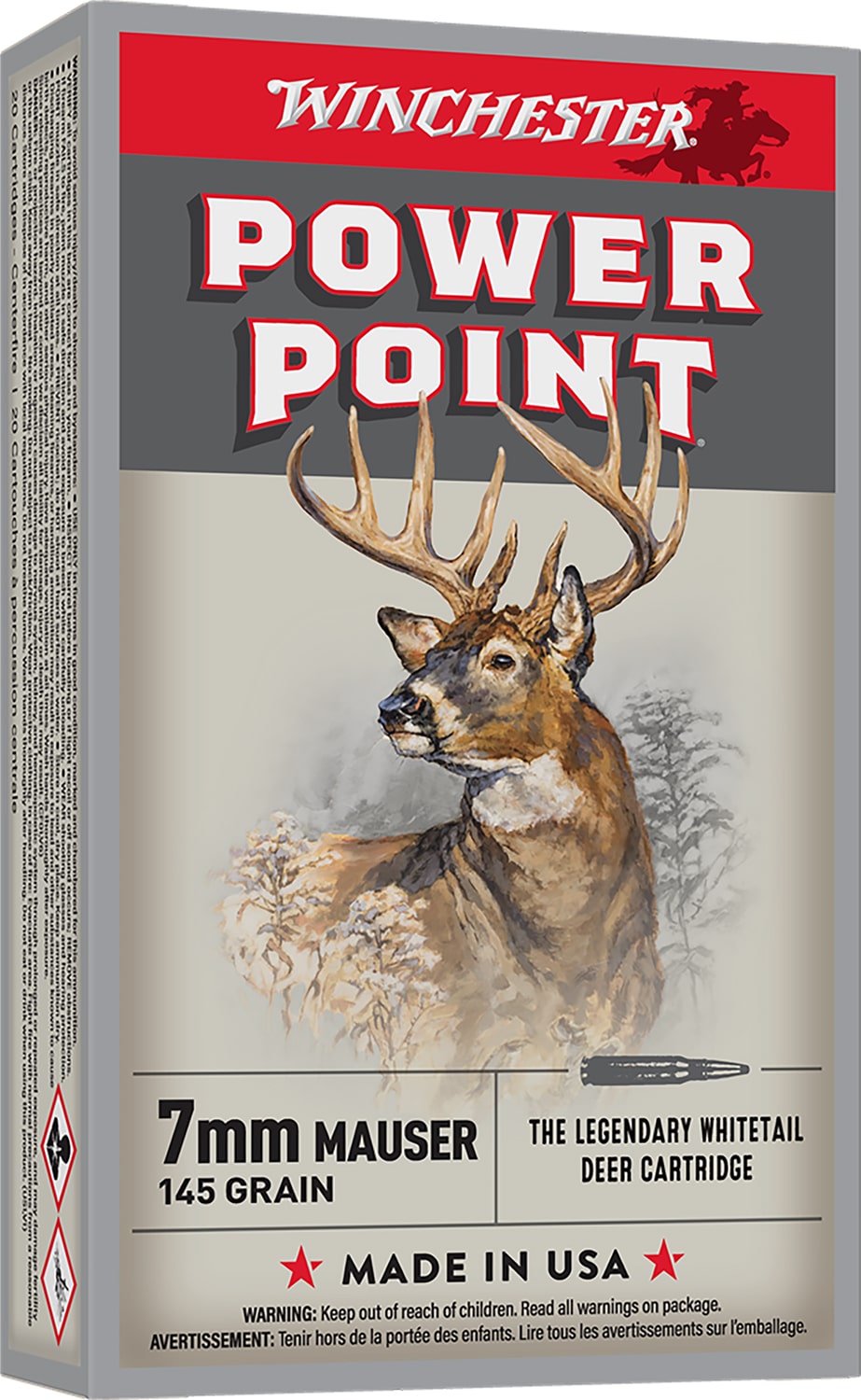 Winchester 7x57mm Mauser 145gr Brass – 20rd