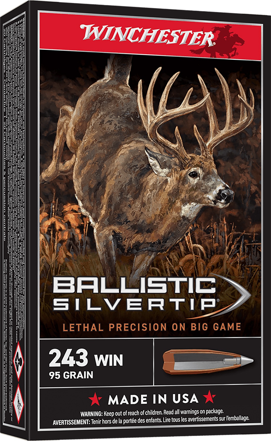 Winchester .243 Winchester 55gr Brass – 20rd