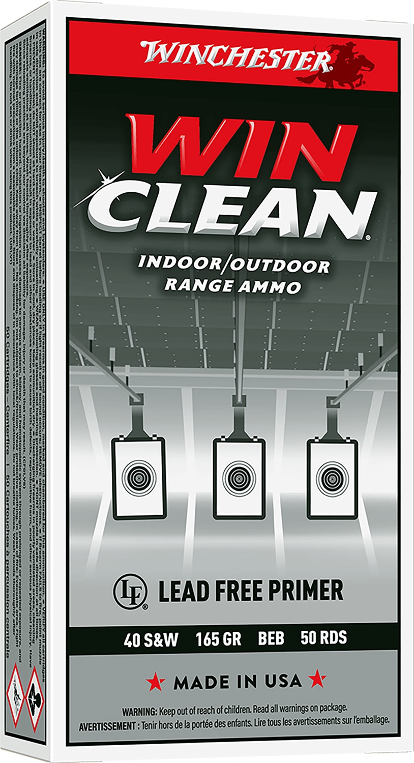 Winchester Super-X .40 S&W 165 gr Winclean brass enclosed base 50 round box