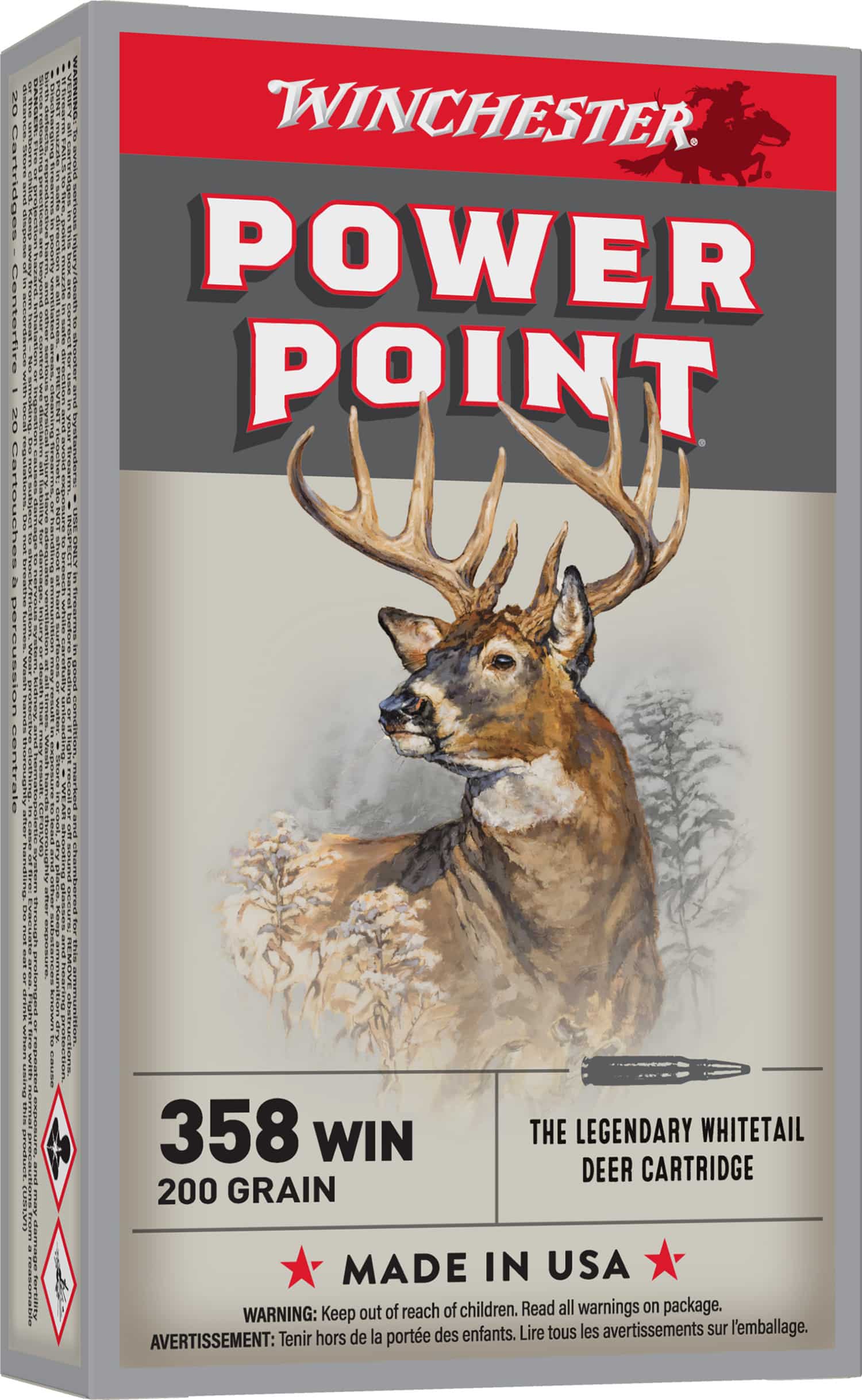 Winchester .358 Winchester 200gr Brass – 20rd