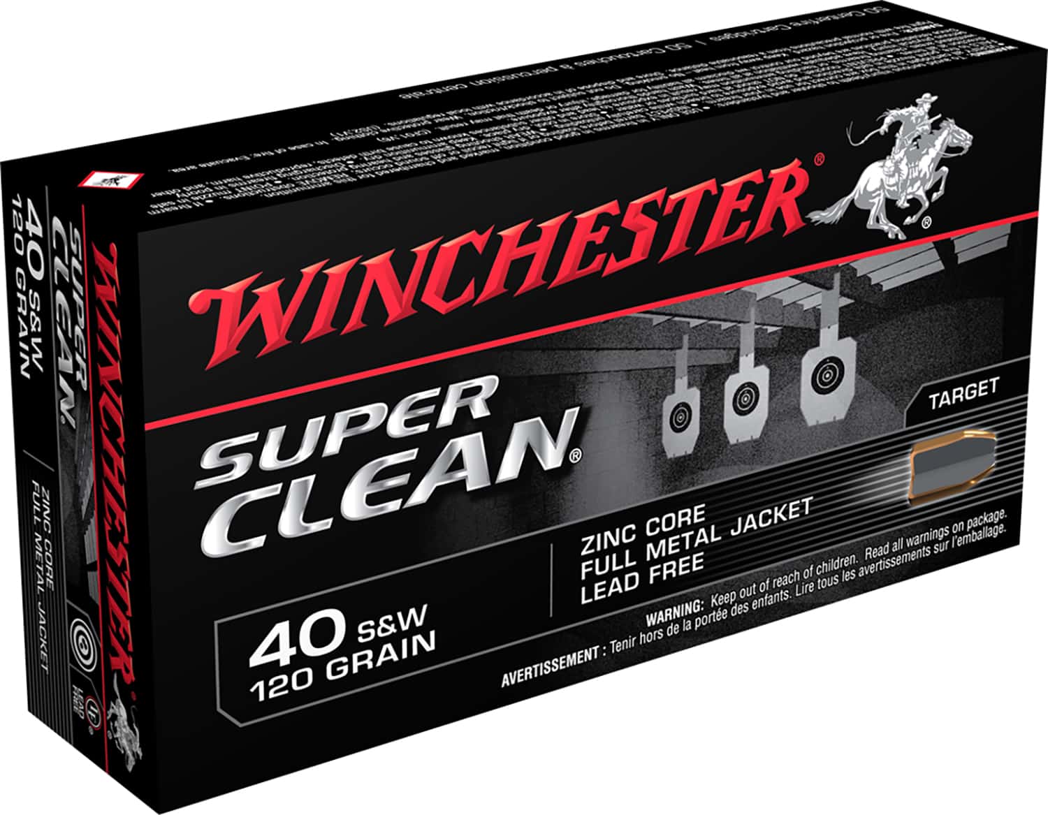 Winchester .40 S&W 120gr Brass – 50rd