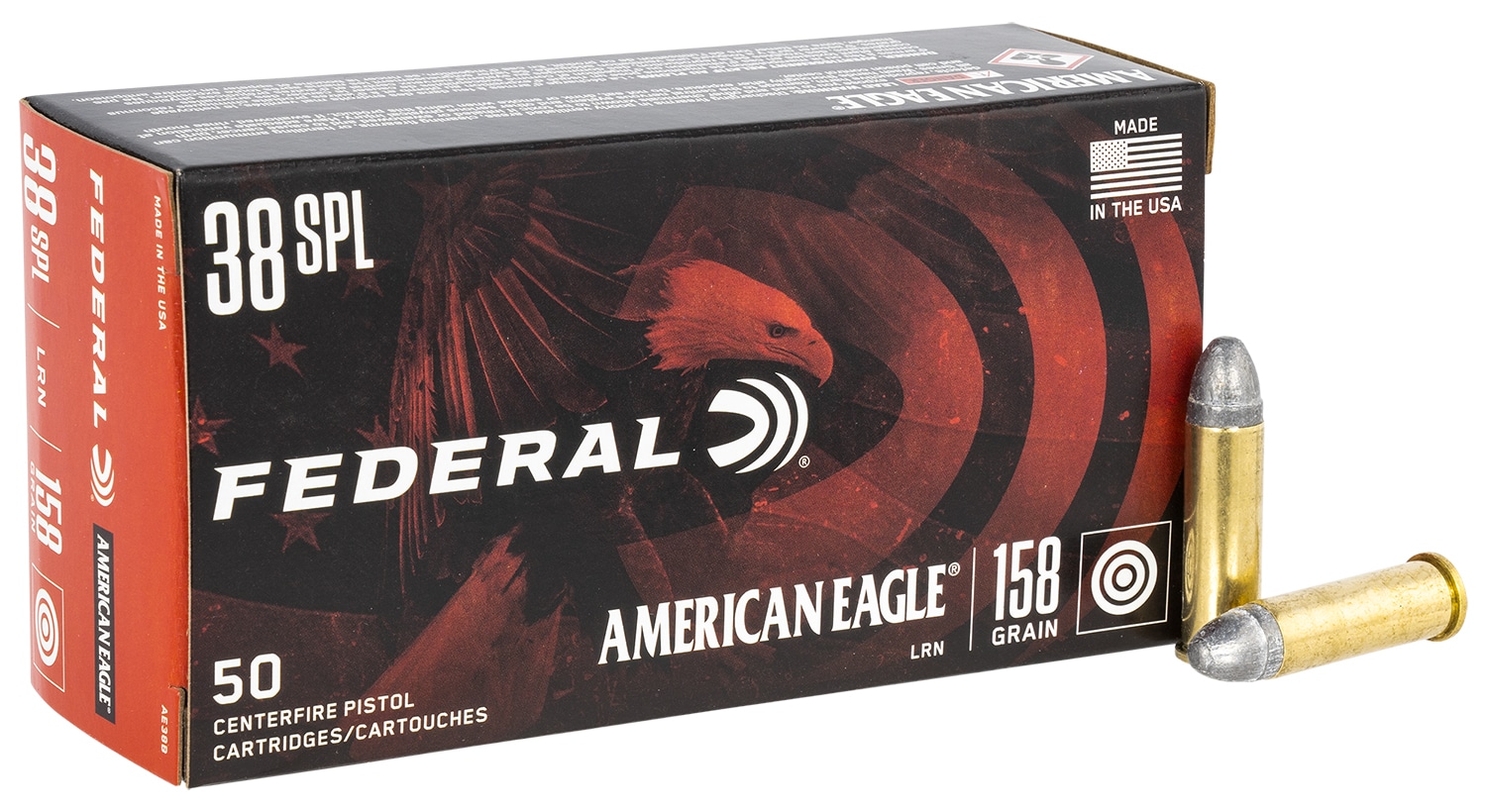 Federal .38 Special 158gr LRN Brass – 50rd