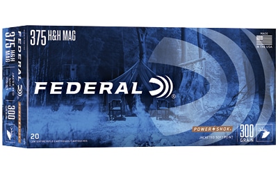 Federal .375 H&H Magnum 300gr SP Brass – 20rd