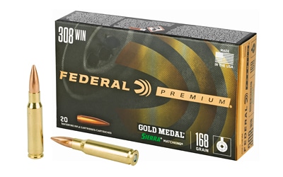 Federal .308 Winchester 168gr MATCHKING Brass – 20rd