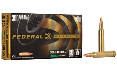 Federal .300 Win Mag 190gr MATCHKING Brass – 20rd