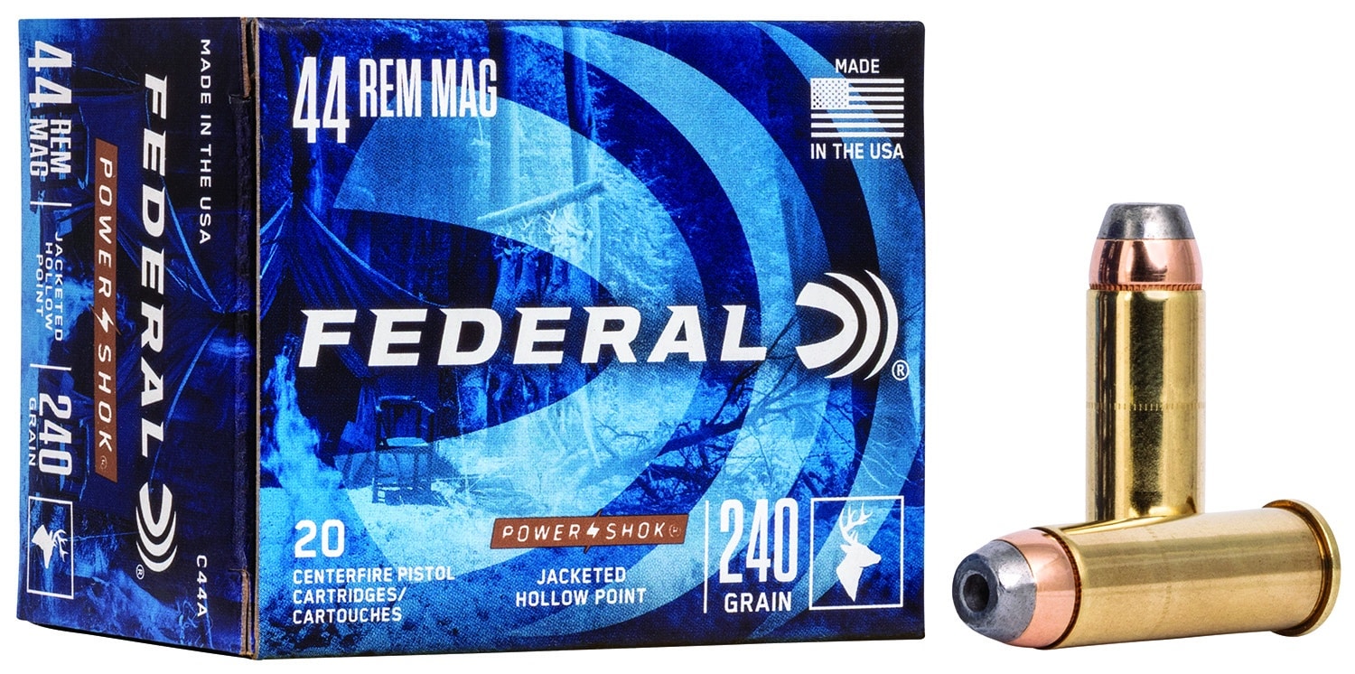 Federal .44 Magnum 240gr JHP Brass – 20rd