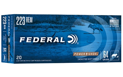 Federal .223 Remington 64gr SP Brass – 20rd