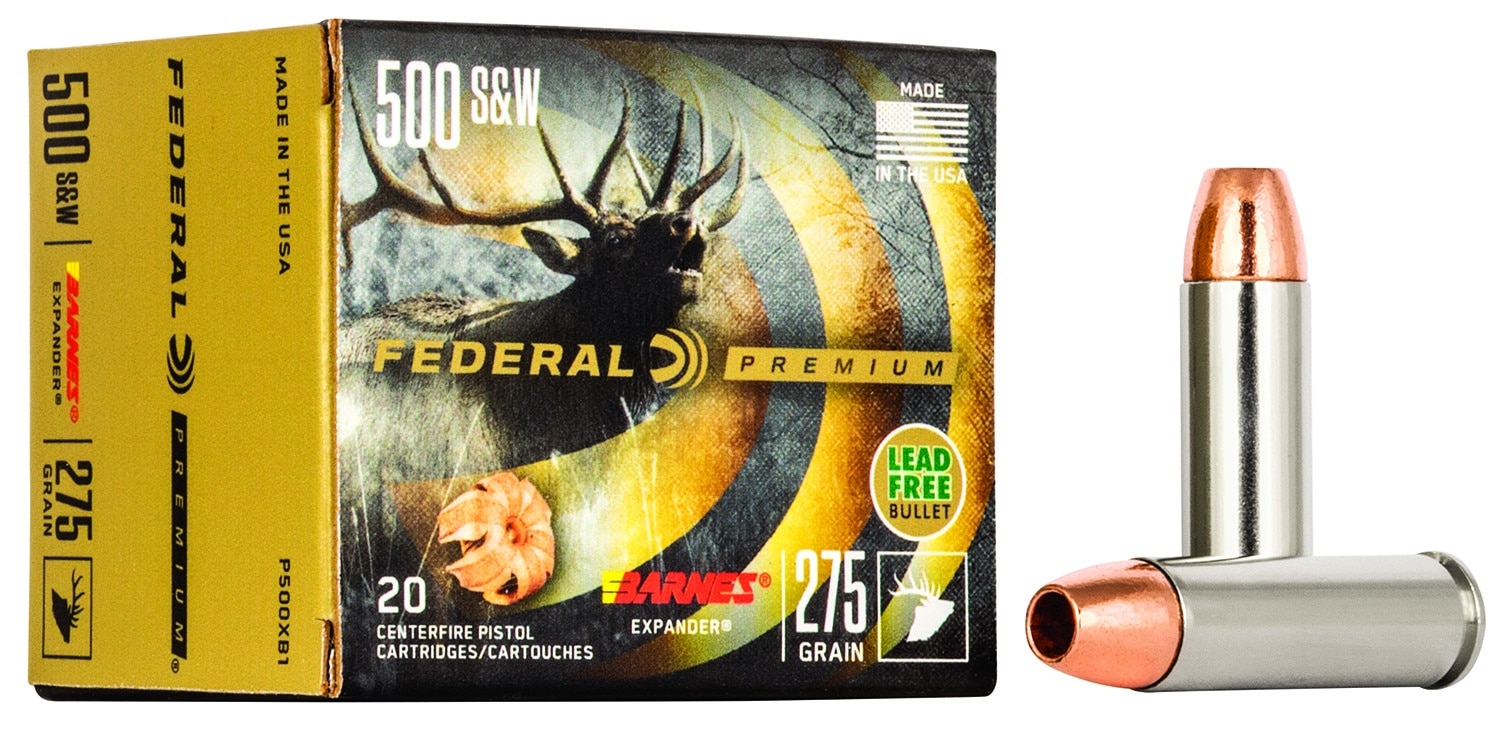 Federal Premium .500 S&W 275 gr Barnes Expander ammunition 20rd box