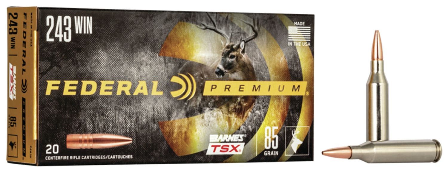 Federal .243 Winchester 85gr TSX Brass – 20rd