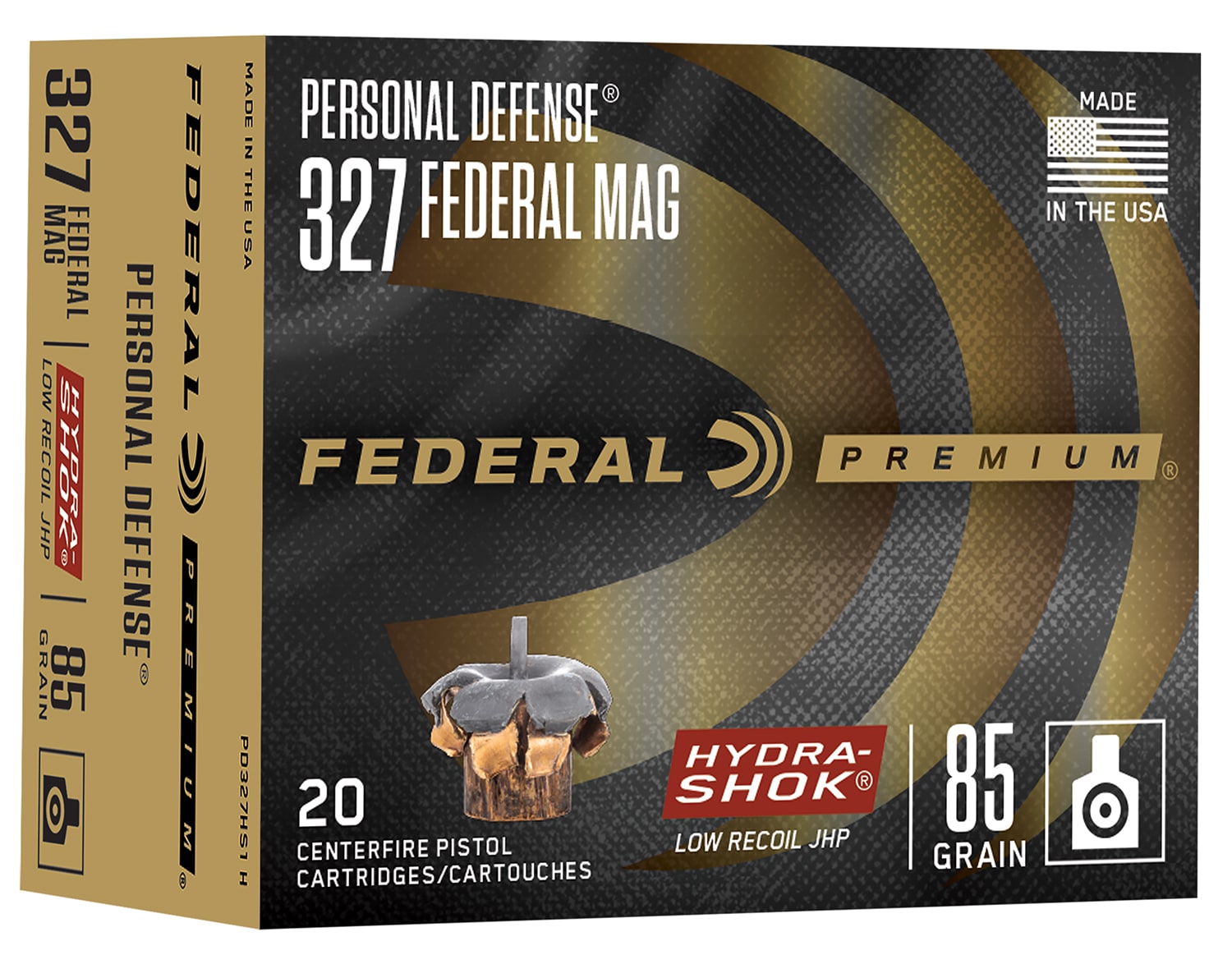 Federal .327 Federal Magnum 85gr HYDRA-SHOK – 20rd