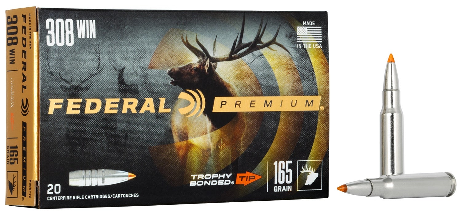Federal .308 Winchester 165gr BONDED Nickel-Plated – 20rd