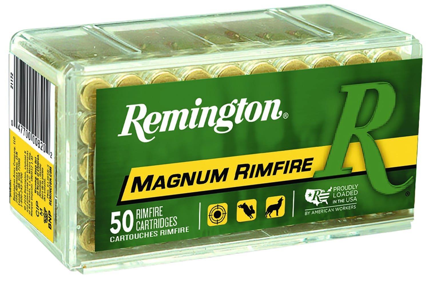 Remington .22 WMR 40gr Brass – 50rd