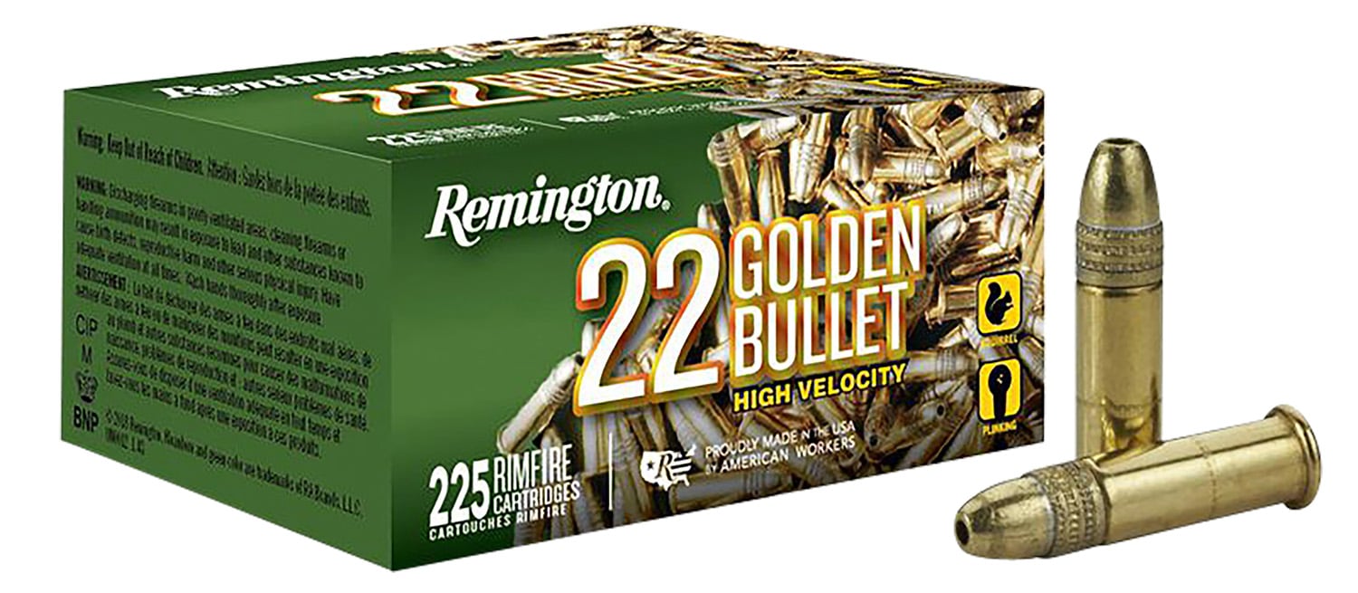Remington .22 LR 36gr HP Brass – 225rd