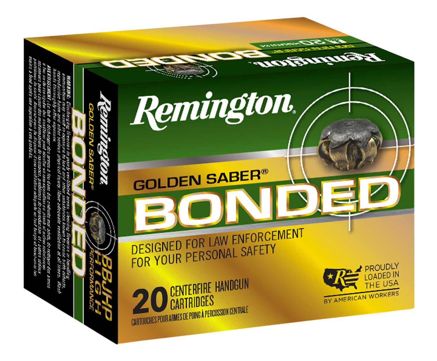 Remington .45 ACP 185gr BONDED Brass – 20rd