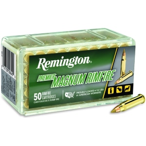 Remington 17 HMR 17 grain JHP ammunition box, 50 rounds