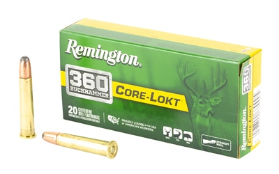 Remington .360 Buckhammer 200gr CORE-LOKT Brass – 20rd