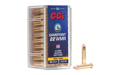 CCI Gamepoint .22 WMR 40 gr JSP 50 rd box product image