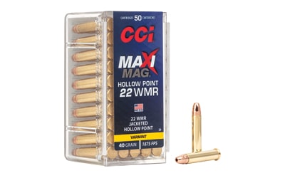 Cci .22 WMR 40gr JHP Brass – 50rd