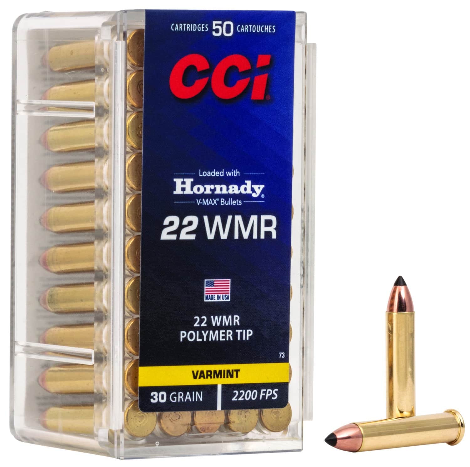 Cci .22 WMR 30gr V-MAX Brass – 50rd