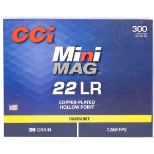 CCI Mini-Mag .22 LR 36 gr 300 rd box