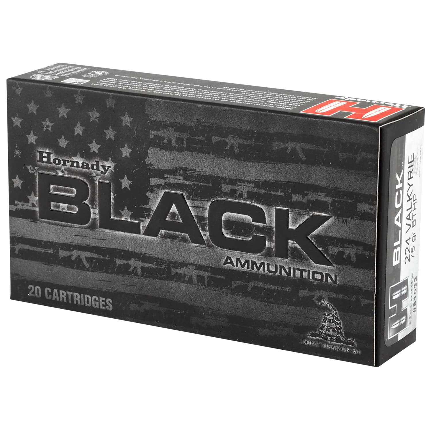 Hornady .224 Valkyrie 75gr BTHP Brass – 20rd